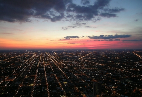 City-At-Night-Chicago