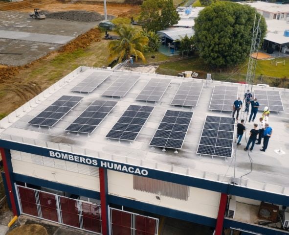 Estación de Bomberos Humacao. Photo Credit: Solar Responders 