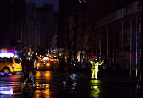 Sandy Blackout at Union Square and Broadway