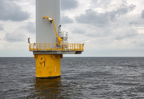 Foundation of a Dutch offshore wind turbine. Photo Credit: kruwt/ Bigstock.com